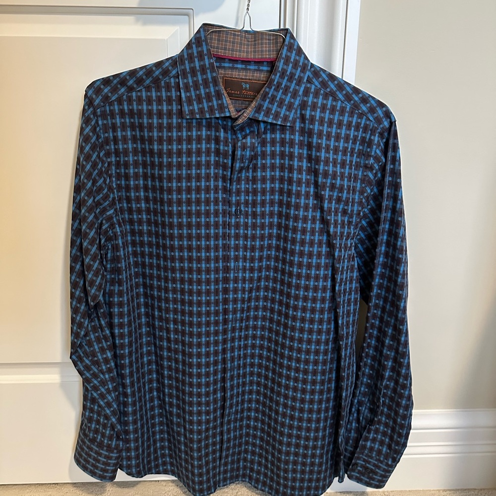 James Tattersol London Long Sleeve Dress Shirt M